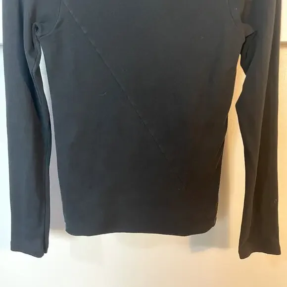 Jarbo Black Pima Cotton Classic Cowl Neck Sweater Women's EU 36 / US 4 EUC - Picture 3 of 12